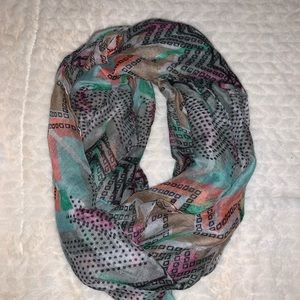 Printed infinity scarf